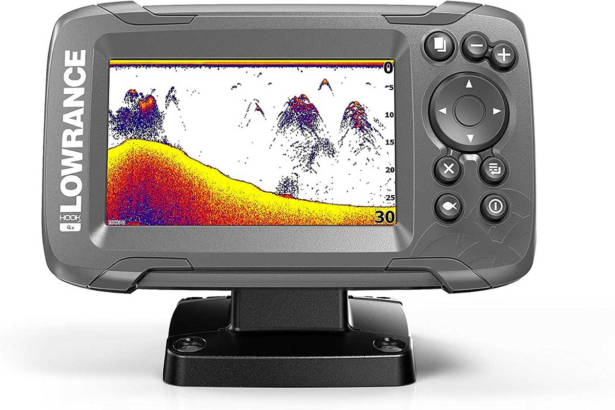 Lowrance Hook 2 Fish Finder Display Front view of product