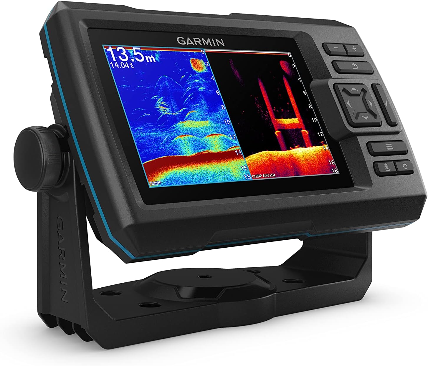 Garmin Striker Vivid 5cv, Easy-to-Use 5-inch Color Fishfinder and Sonar Transducer, Vivid Scanning Sonar Color Palettes (010-02551-00)