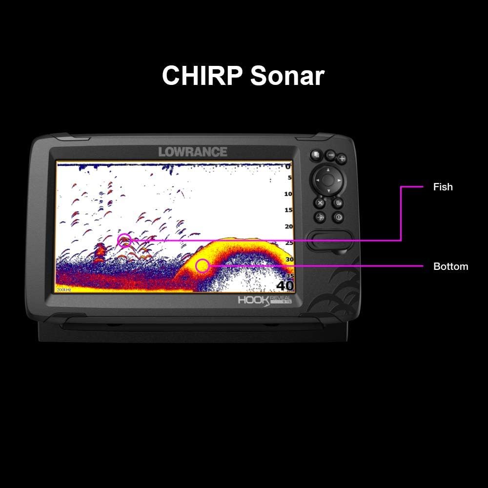 Lowrance Hook Reveal 5 Inch Fish Finders with Transducer, Plus Optional Preloaded Maps