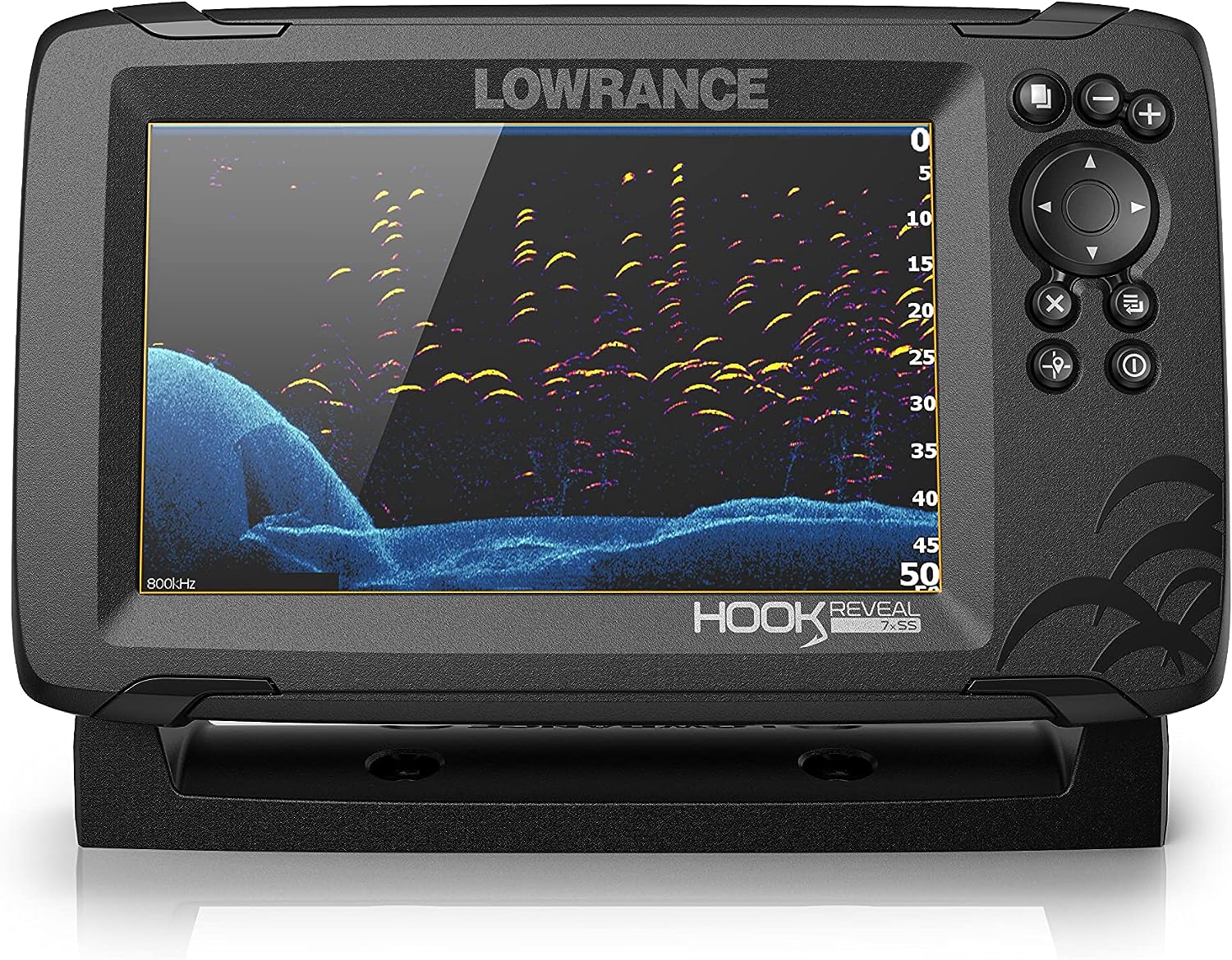 Lowrance Hook Reveal 7 Inch Fish Finders with Transducer, Plus Optional Preloaded Maps