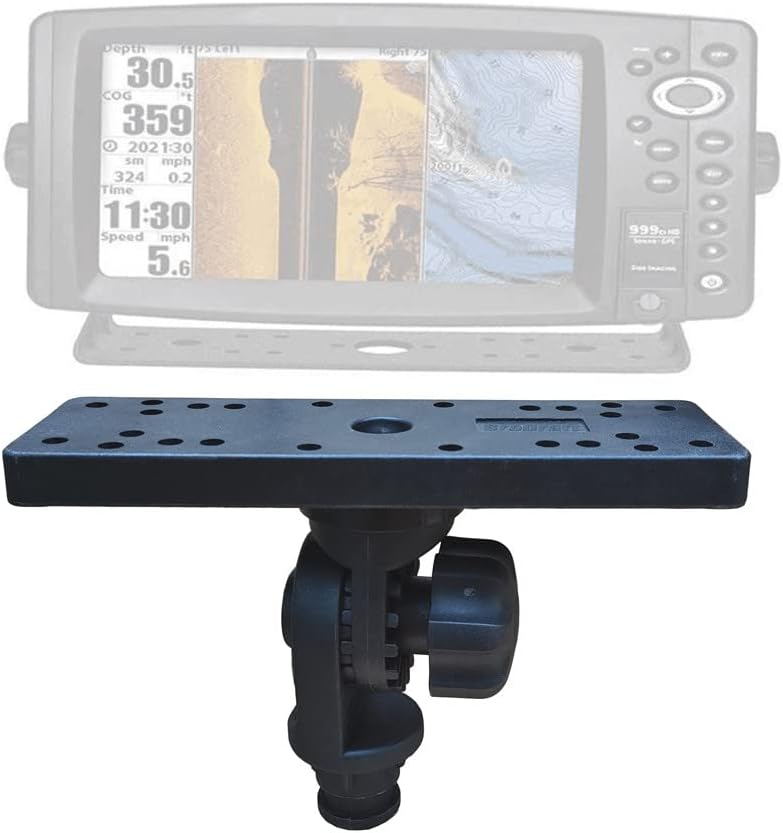 Brocraft Marine Universal Electronic Mount/Fish Finder Mount/Electronics Mount with Rail Mount