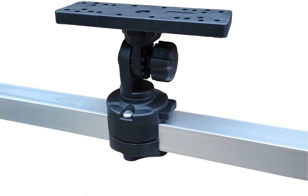 Brocraft Marine Universal Electronic Mount/Fish Finder Mount/Electronics Mount with Rail Mount