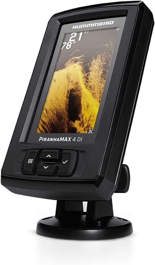 Humminbird 410160-1 PIRANHAMAX 4 DI (Down Imaging) Fish Finder, Black