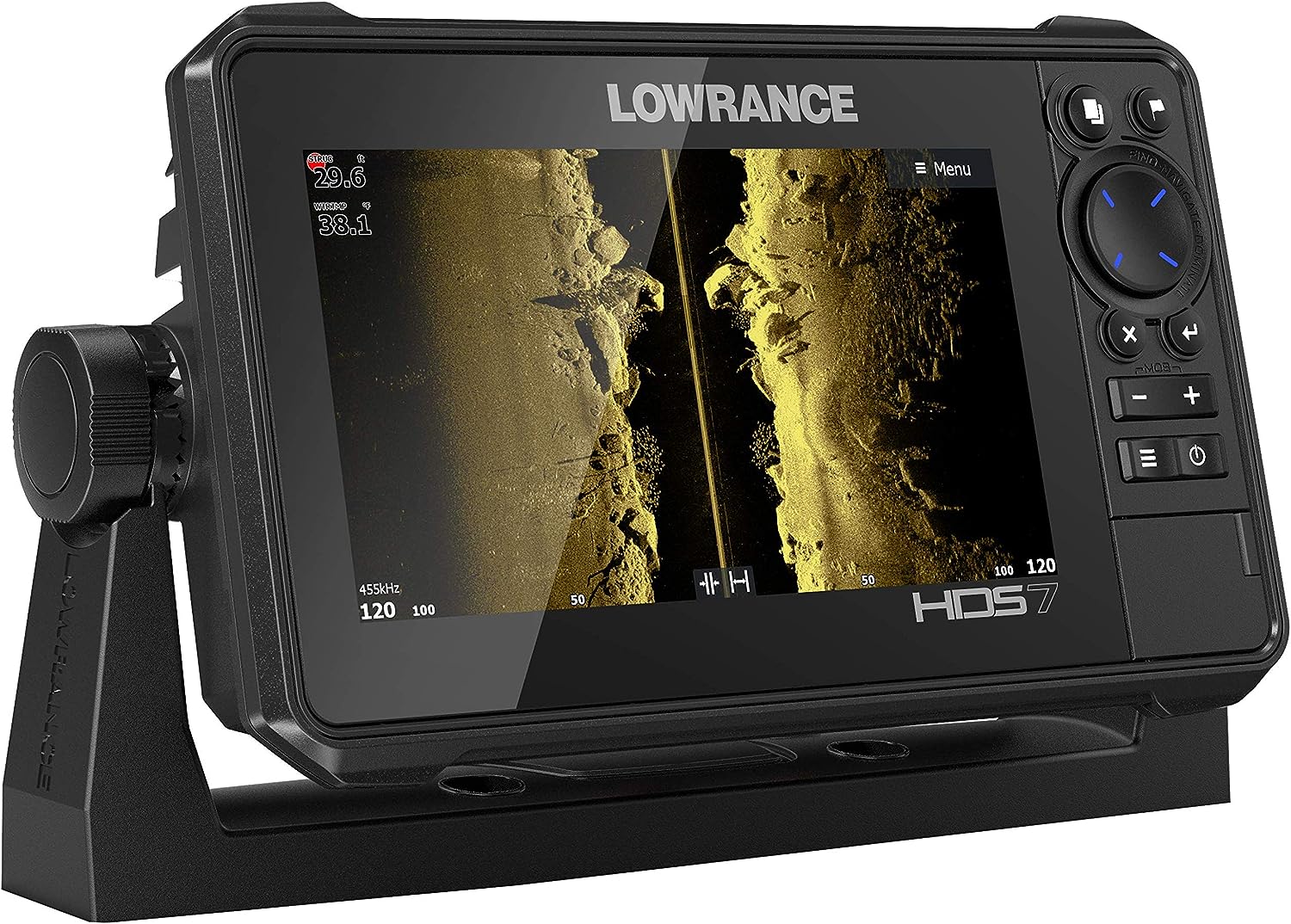 Lowrance HDS-Live Fish Finder, Multi-Touch Screen, Live Sonar Compatible, Preloaded C-MAP US Enhanced Mapping