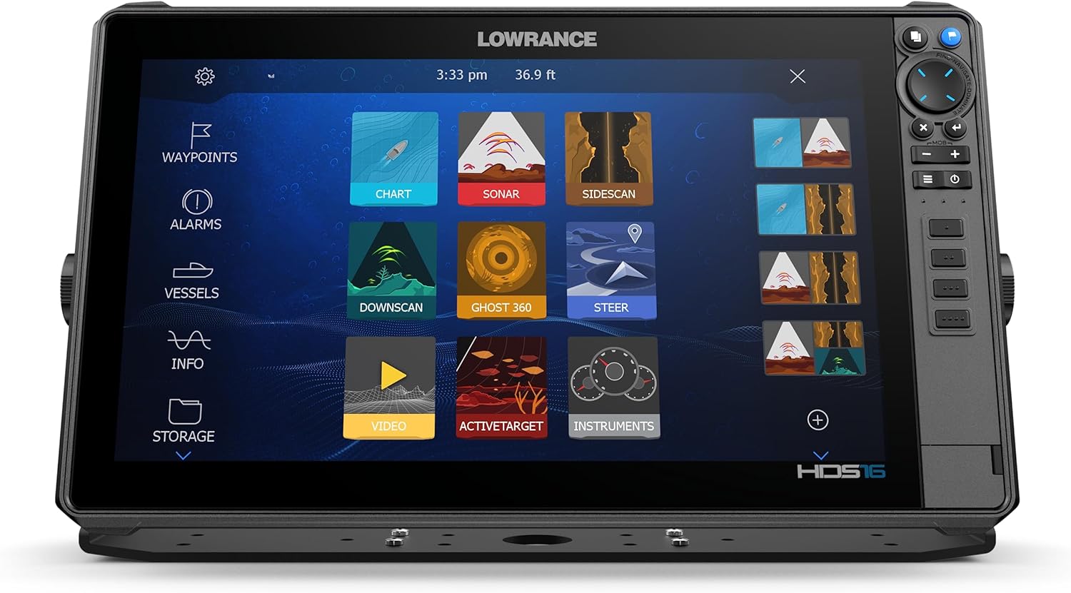 Lowrance HDS PRO 16 Inch Fish Finder with ActiveImaging HD 3-in-1 Transducer with Smartphone Integration