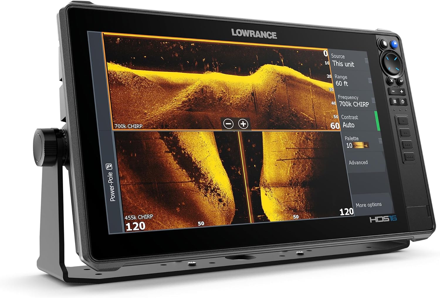 Lowrance HDS PRO 16 Inch Fish Finder with ActiveImaging HD 3-in-1 Transducer with Smartphone Integration