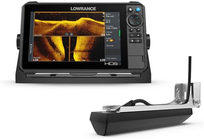 Lowrance HDS PRO 9 Inch Fish Finder with ActiveImaging HD 3-in-1 Transducer with Smartphone Integration
