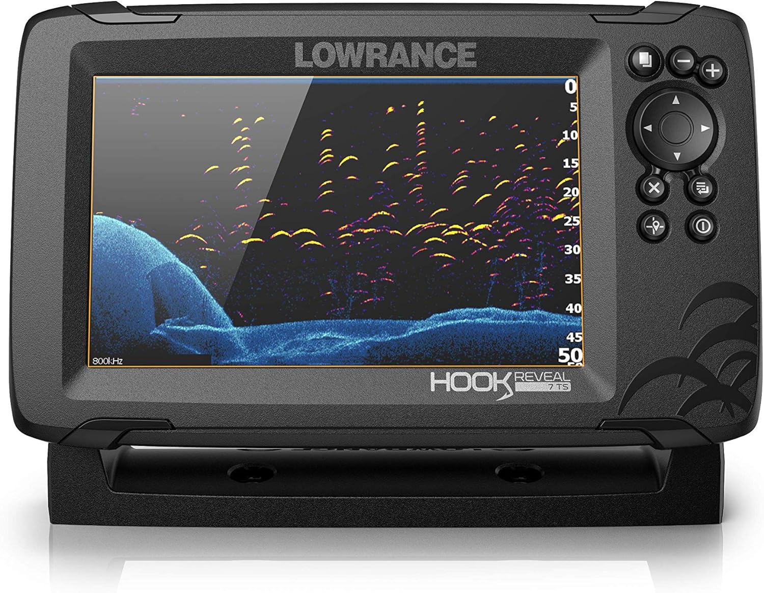 Lowrance Hook Reveal 7 Inch Fish Finders with Transducer, Plus Optional Preloaded Maps