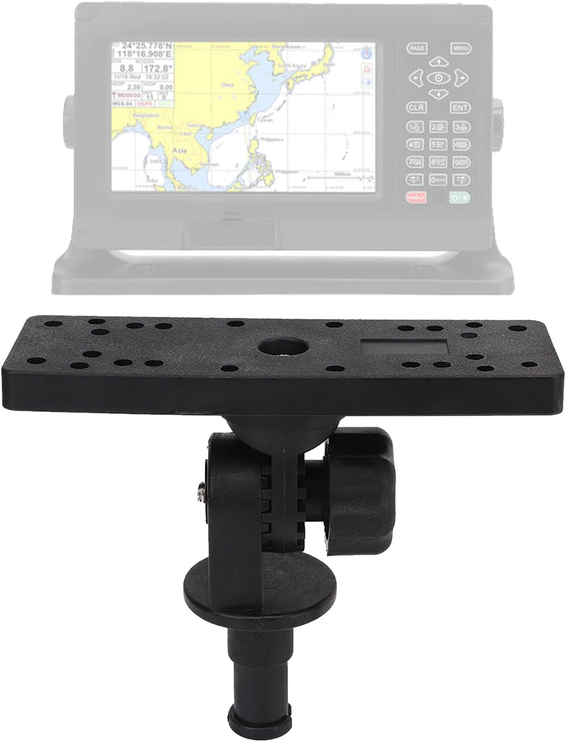 Tbest Fish Finder Mount Base, 360 Degree Rotating Removable Universal Boat Electronics (Tbesttb72ode10s)