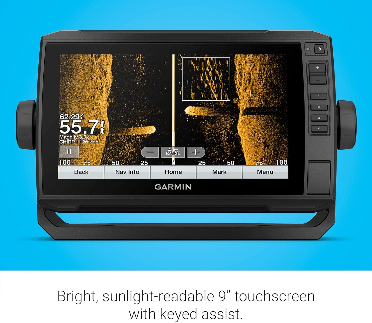 Garmin ECHOMAP UHD 93sv, 9 Keyed-Assist Touchscreen Chartplotter with U.S. LakeVü g3 and GT54UHD-TM transducer