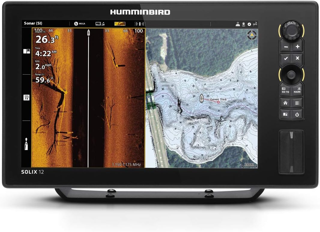 Humminbird 411550-1CHO SOLIX 12 Chirp MEGA SI+ G3 CHO (Control Head Only) Fish Finder