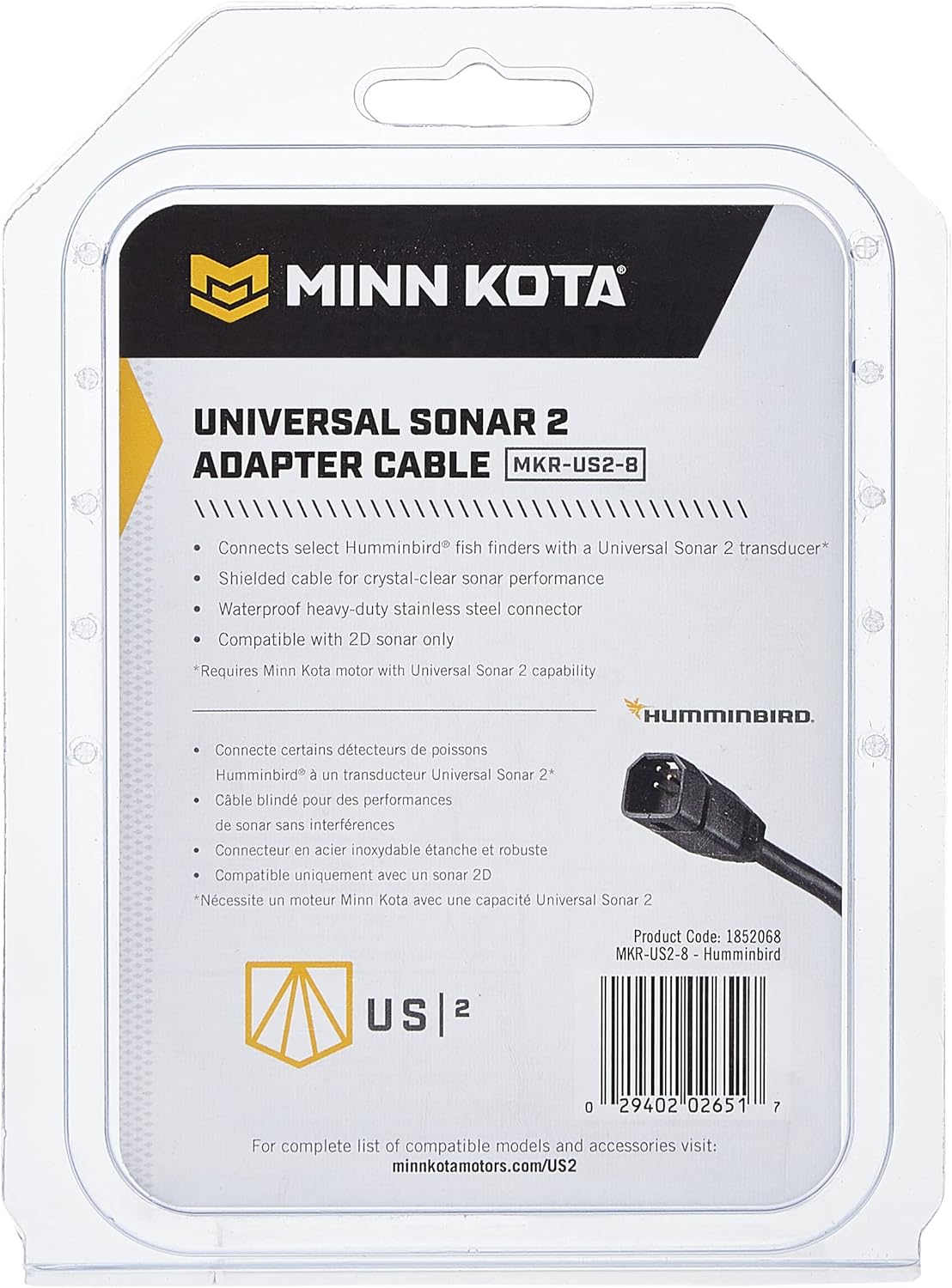 Humminbird 410150-1 PIRANHAMAX 4 Fish Finder,Black  Boating Accessories New MINN KOTA Marine MKR-US2-8 HUM 7 PIN Conn. MIN 1852068