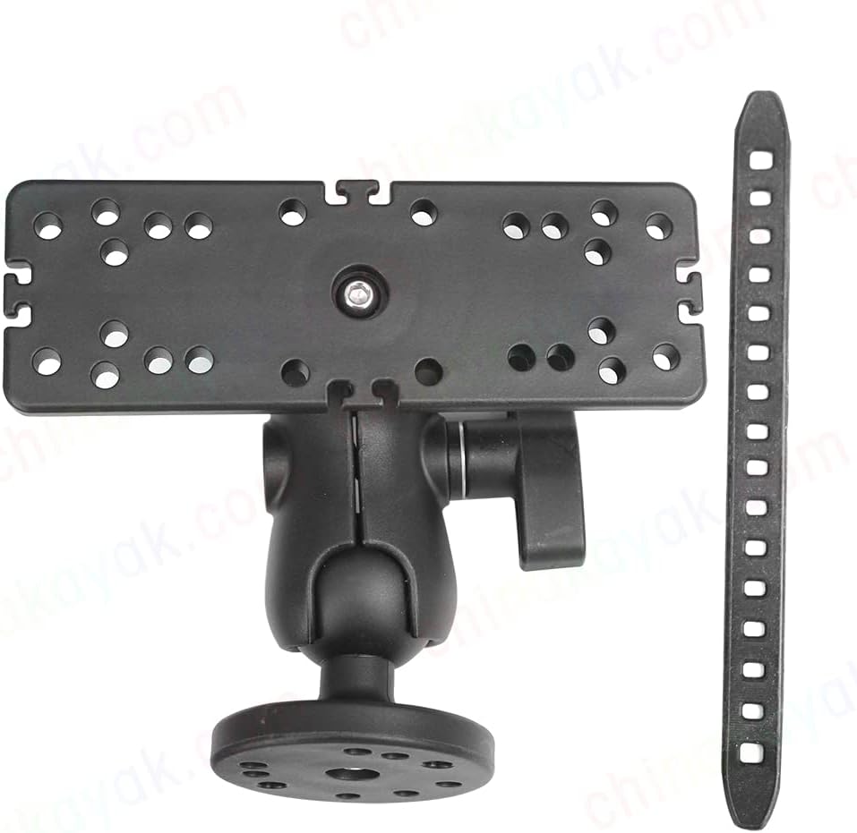 KUNPENG New Upgrade 360 ℃ Rotation Ball-Mount Fish Finder and Universal mounting Plate, Fish Detector Screen mounting Bracket