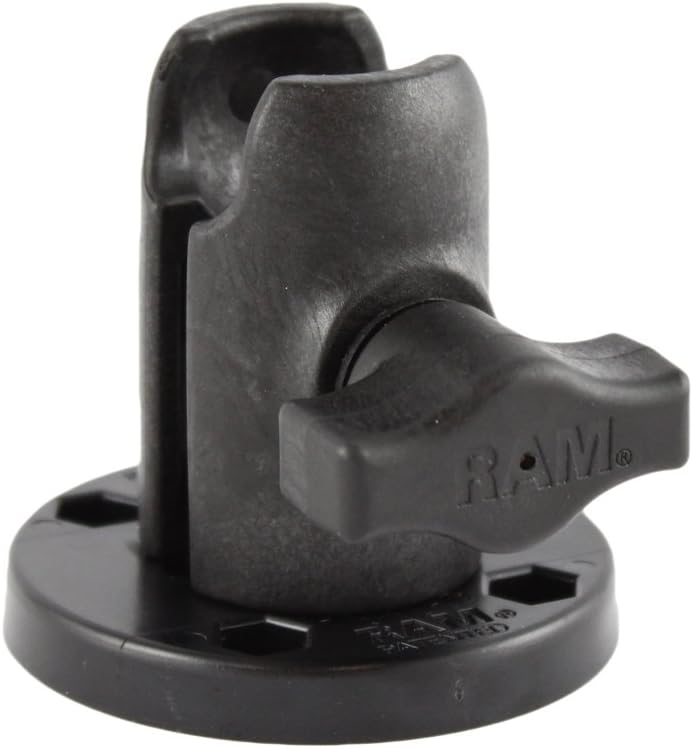 RAM Mounts Single Socket Arm with Round Swivel Plate RAP-B-200-1-293U Compatible with RAM B Size 1 Ball Components