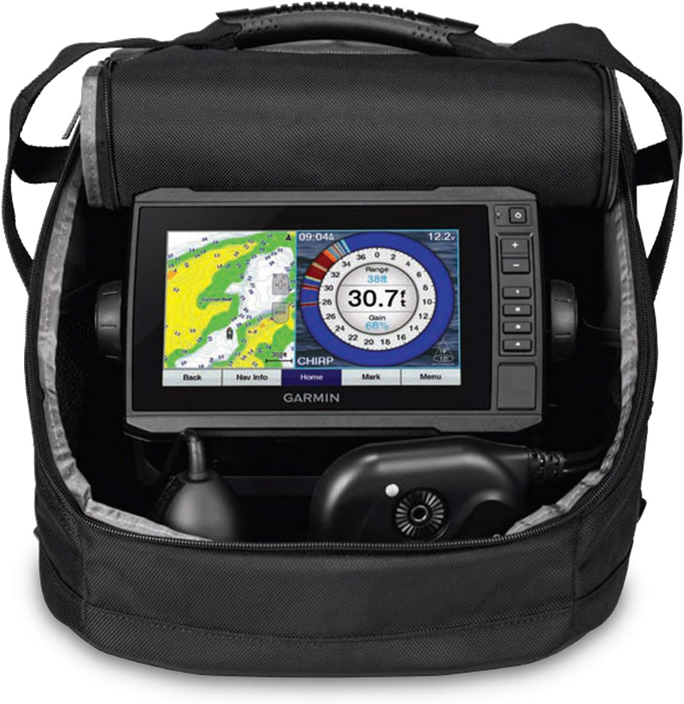 Garmin Panoptix PS22 Ice Fishing Bundle, Includes ECHOMAP UHD 73cv Combo and Panoptix PS22-RT Transducer, 010-02334-20