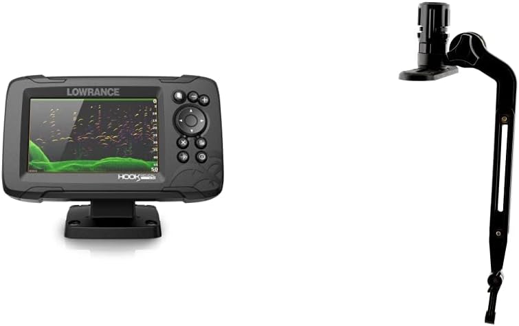 Lowrance Hook Reveal 5 Inch Fish Finders with Transducer, Plus Optional Preloaded Maps